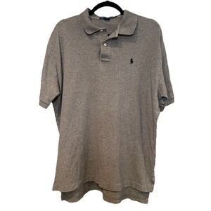 Men's Polo Ralph Lauren Classic Fit Soft Touch Polo Shirt Heather Gray Sz Large